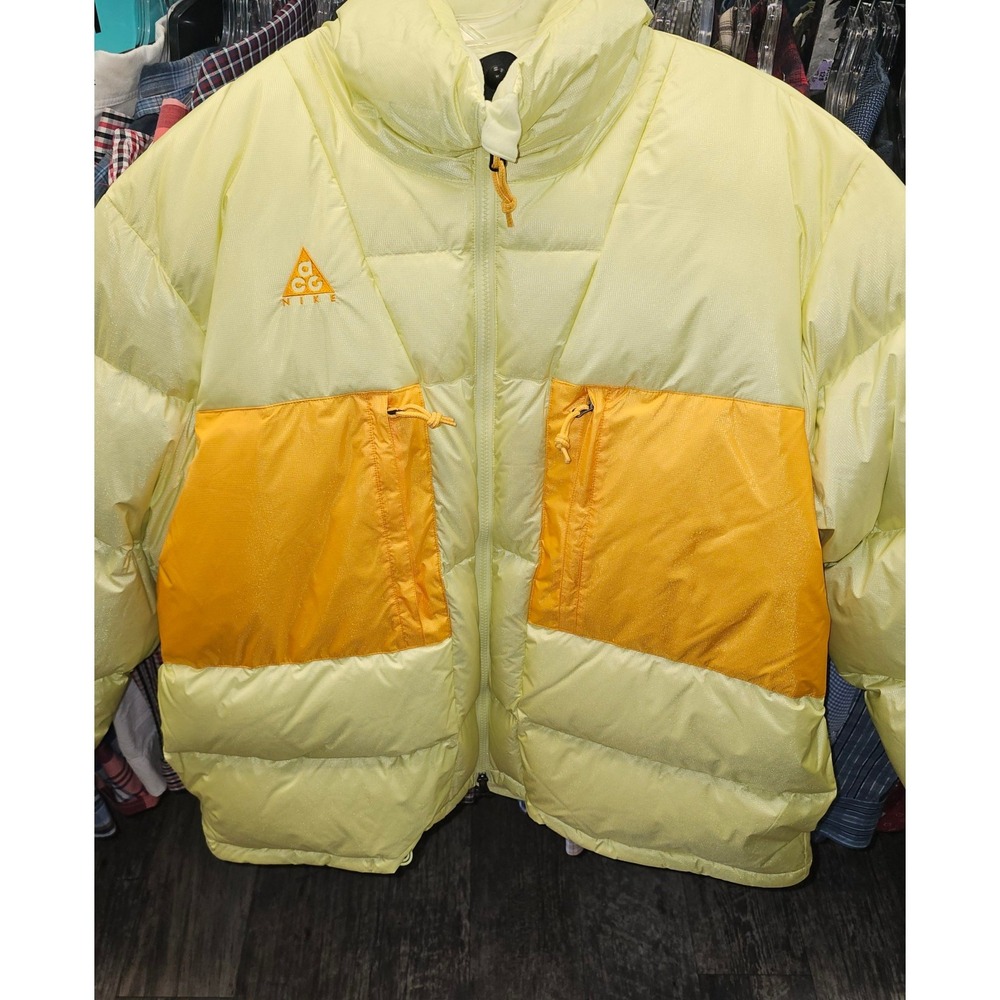 Nike ACG Puffer Jacket Mens XL Yellow CD7660-335 Excellent